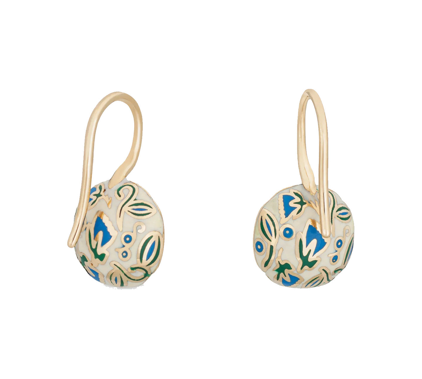 Sapphire Tulip Earrings Drop Earrings Kathryn Bentley