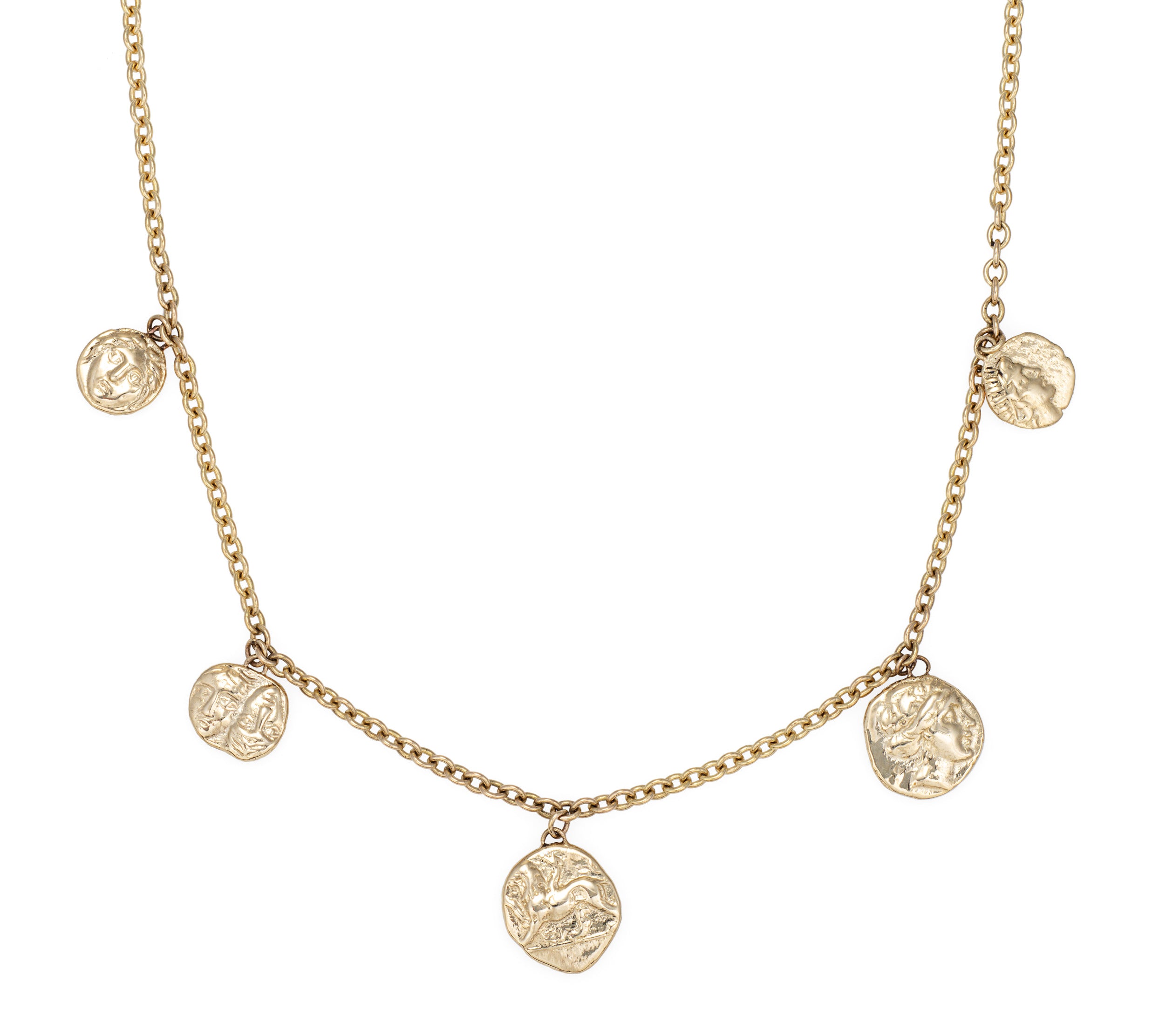 Greek Coin Necklace Necklaces Kathryn Bentley   