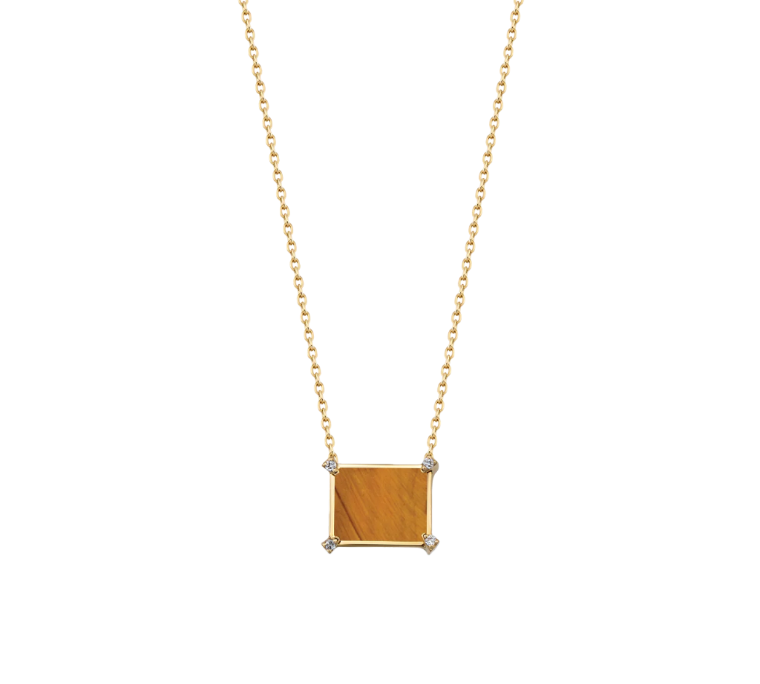 Tiger Eye Solo Necklace Necklace RITA Fine Jewelry