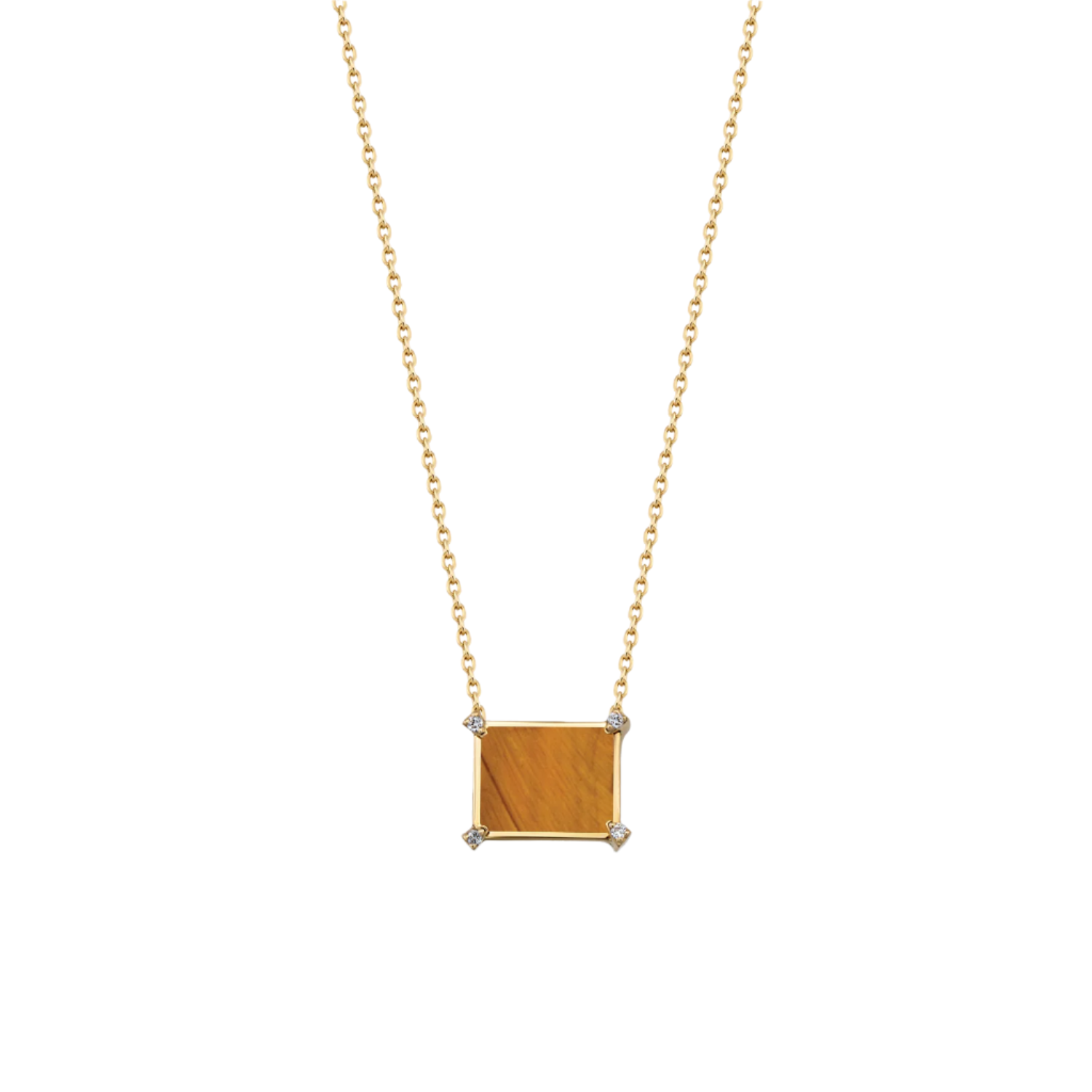 Tiger Eye Solo Necklace Necklace RITA Fine Jewelry