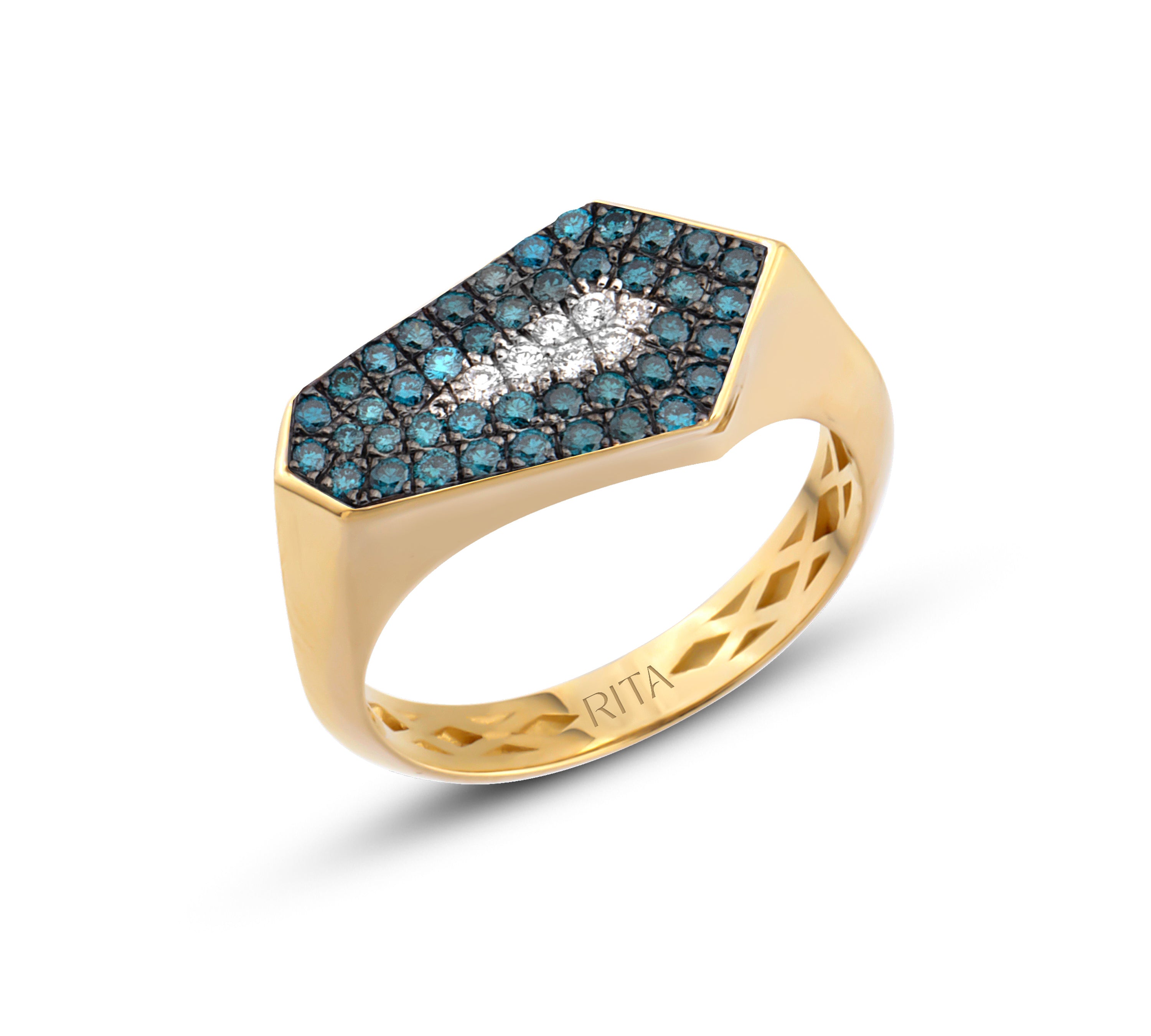 Nova Ring Rings RITA Fine Jewelry Blue Diamond  