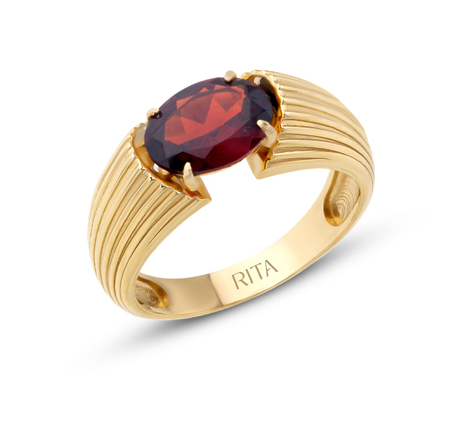 Heirloom Ring Ring RITA Fine Jewelry Garnet 6.5