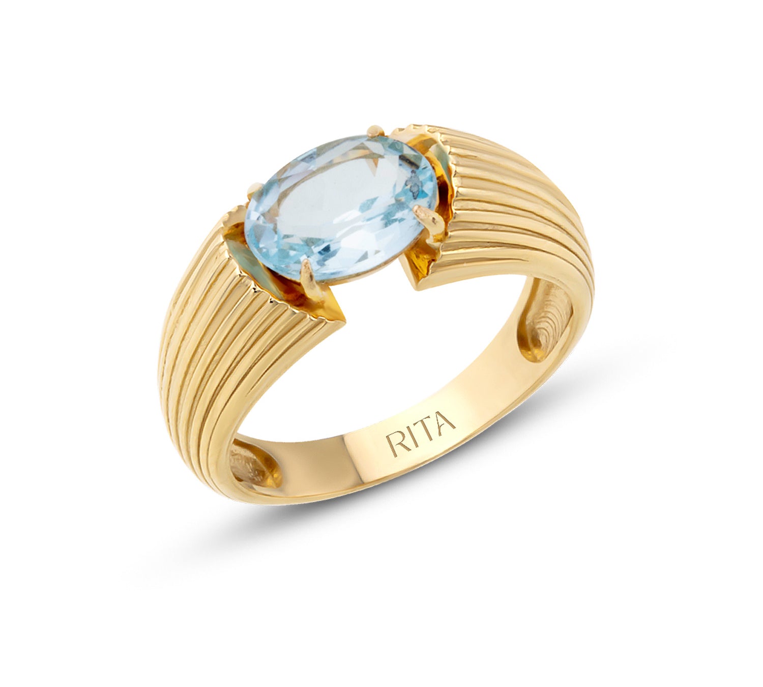 Heirloom Ring Ring RITA Fine Jewelry Blue Topaz 7