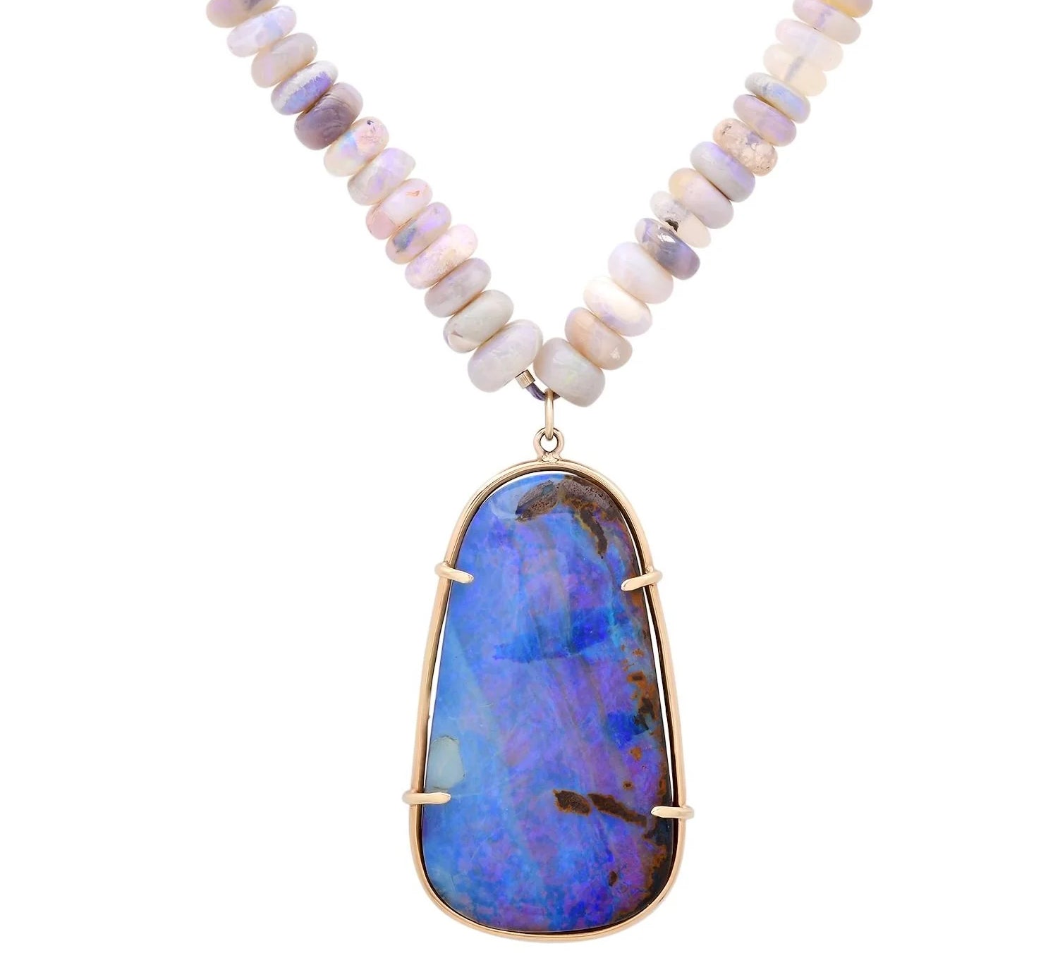 Opal Sky Necklace Pendant Necklace Elisabeth Bell Jewelry