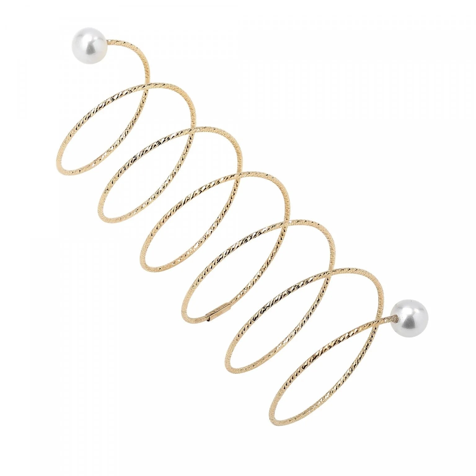 Nouveau Spiral Wire Ring Ring Ritique 6-6.5