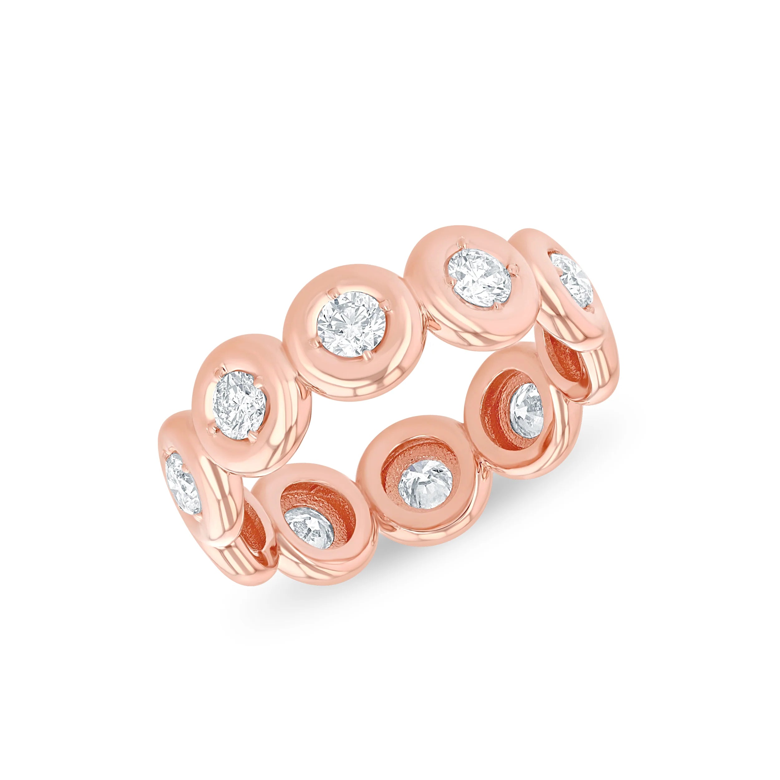 Mini Orb Eternity Band Band Carbon and Hyde Rose Gold  