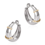 The Buoy Hoops, Size Four Hoop Earrings Latelier Nawbar White Gold