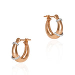 The Buoy Hoops, Size Two Hoops Earrings Latelier Nawbar Rose gold  