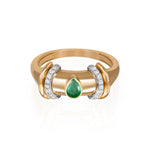 Warrior Drop Ring Rings Latelier Nawbar Emerald 6 