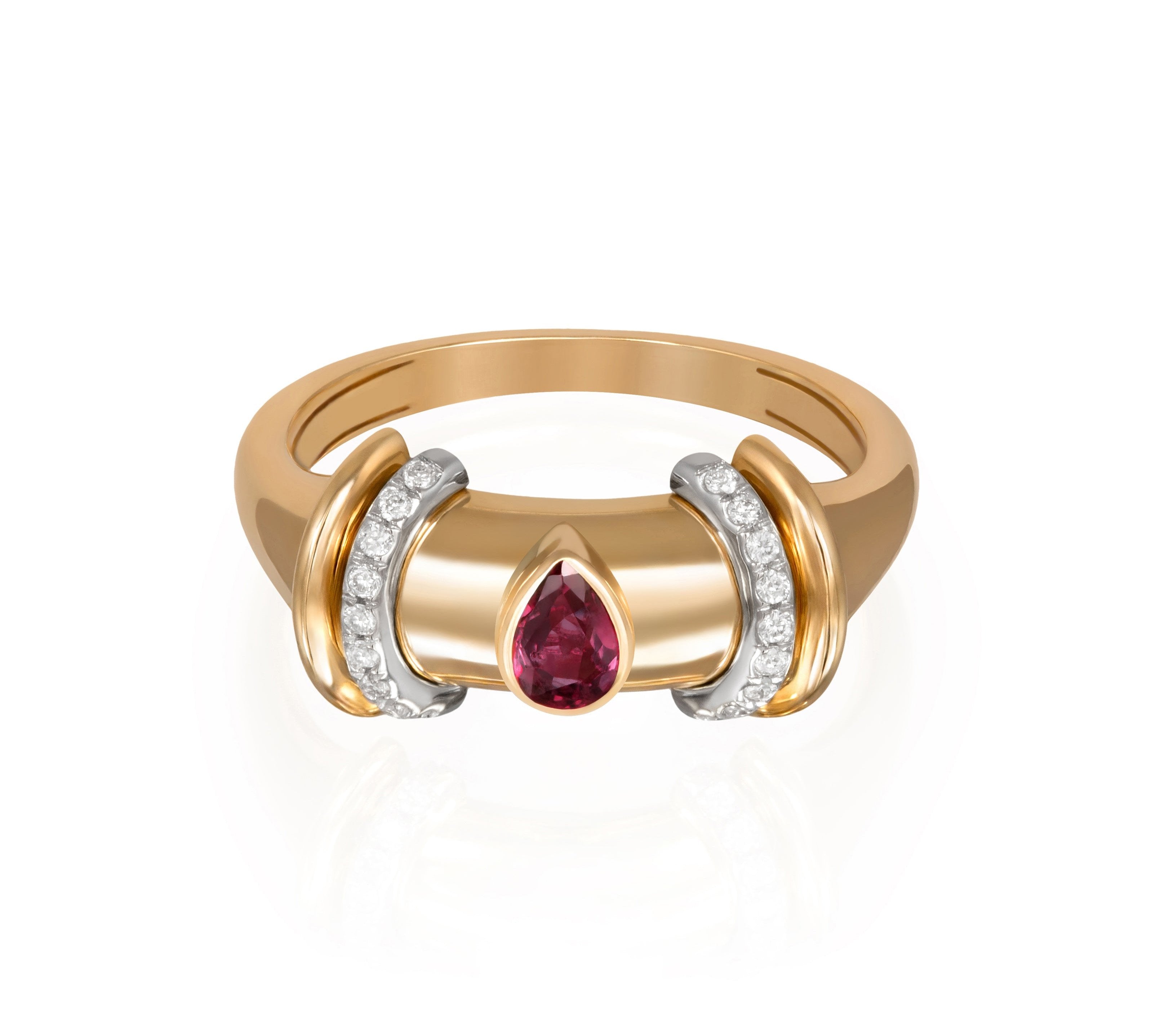 Warrior Drop Ring Rings Latelier Nawbar Ruby 6 