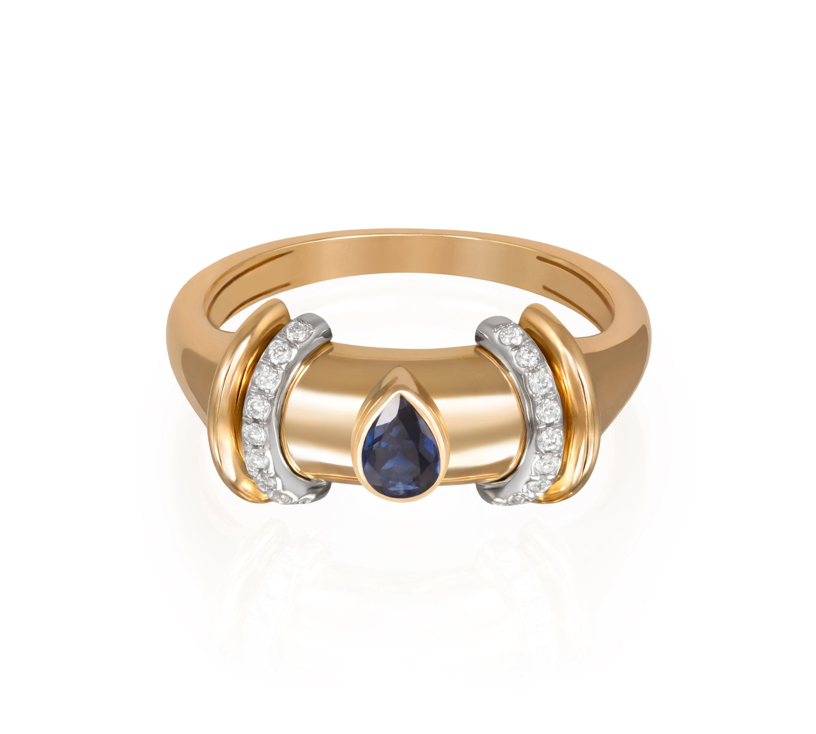 Warrior Drop Ring Rings Latelier Nawbar Sapphire 6 