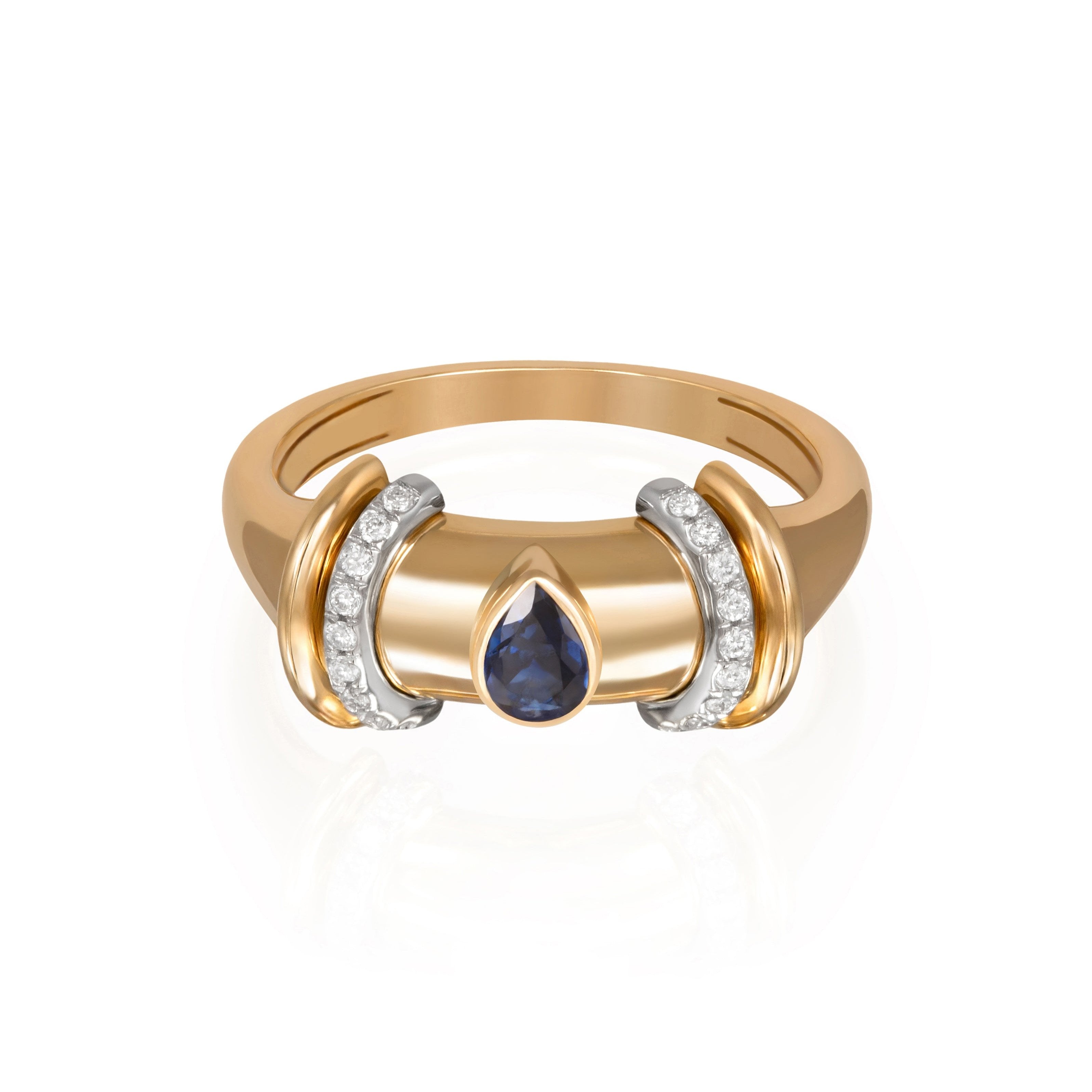 Warrior Drop Ring Rings Latelier Nawbar Sapphire 6 