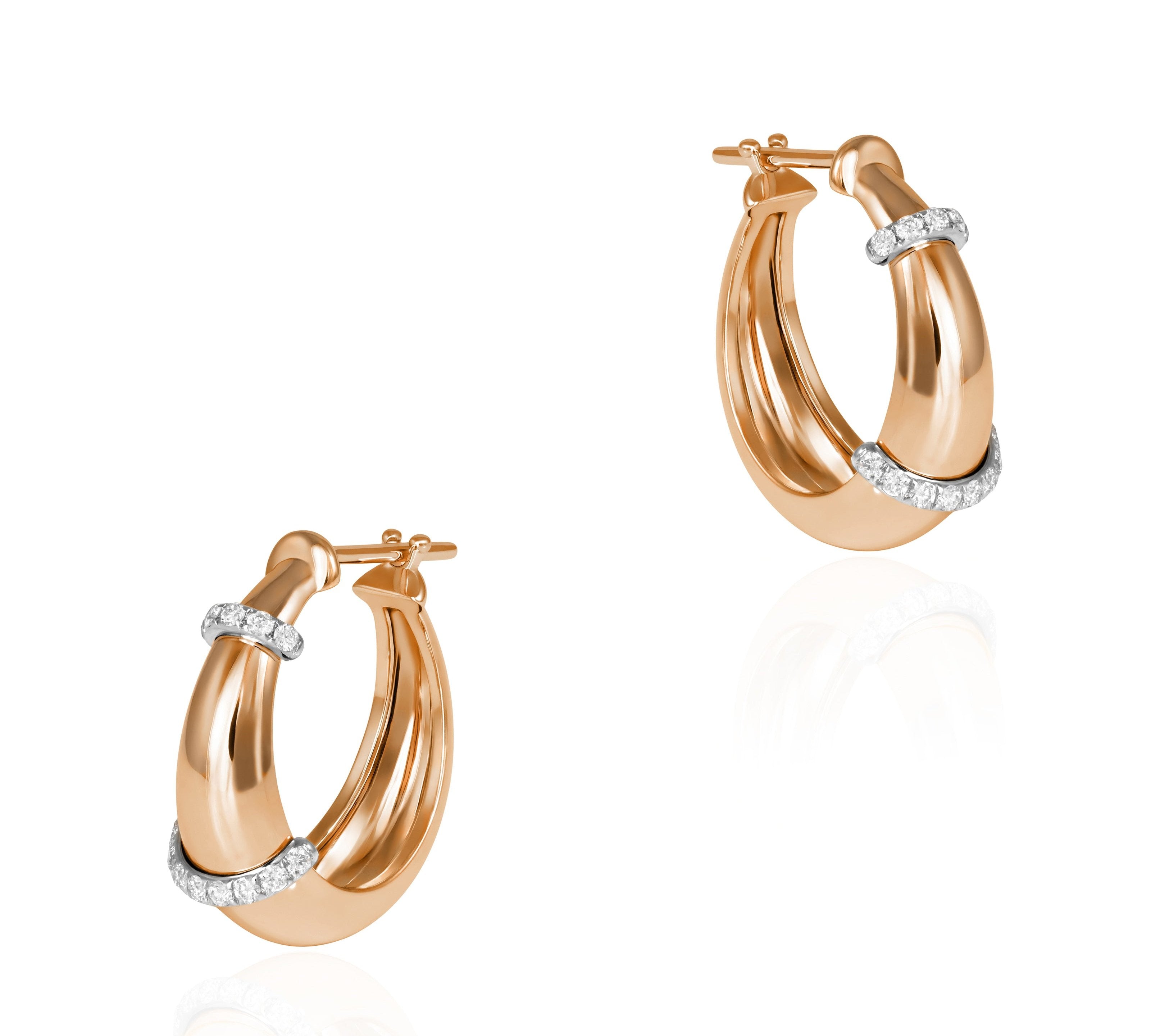 The Buoy Hoops, Size Three Hoops Earrings Latelier Nawbar Yellow Gold  