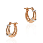 The Buoy Hoops, Size Three Hoops Earrings Latelier Nawbar Rose gold  