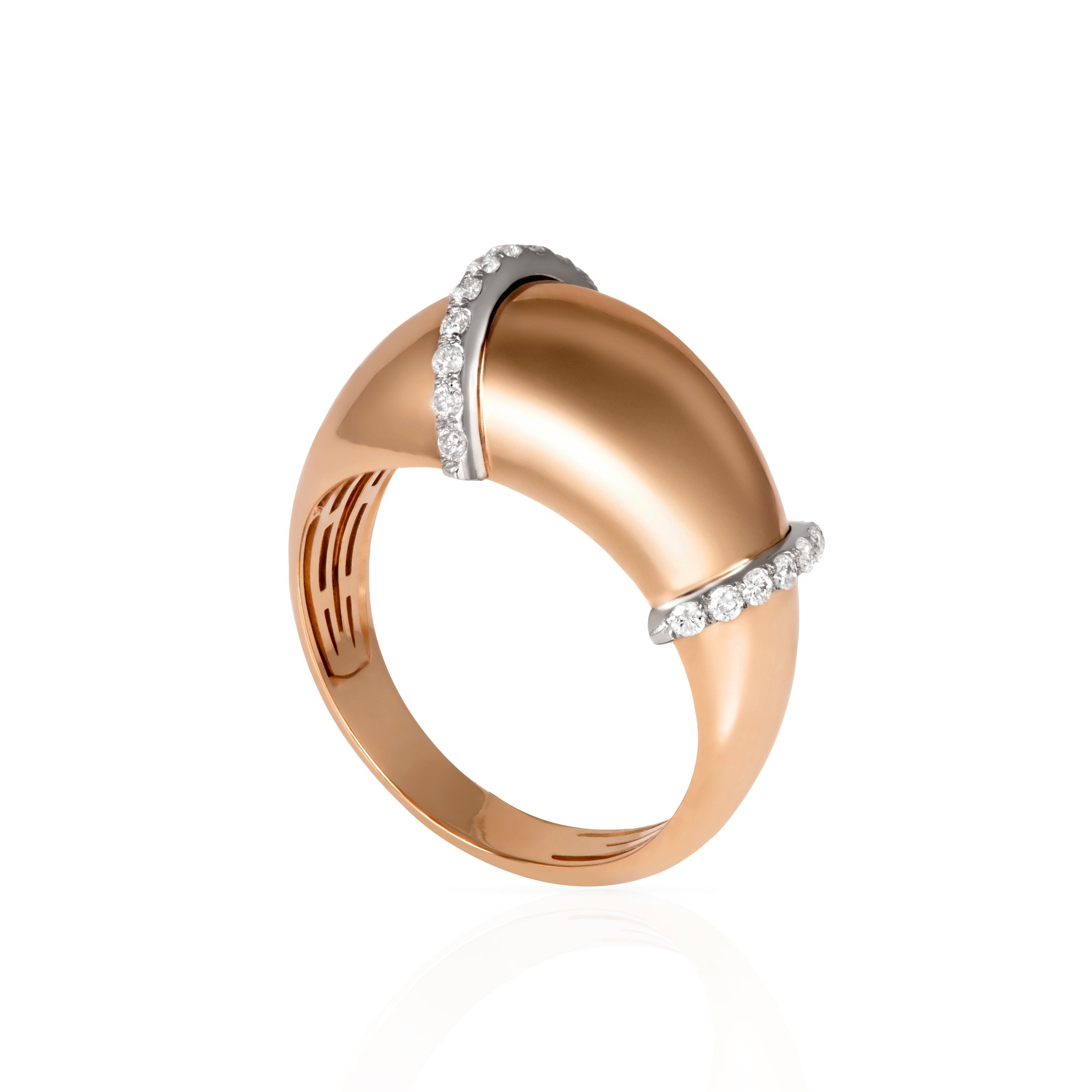 The Buoy Ring, Big Cocktail Ring Latelier Nawbar Rose gold 6