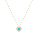 With Love Necklace Charm Necklace Latelier Nawbar Turquoise