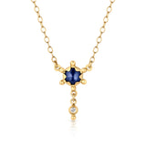 Star Bright Sapphire Necklace Pendant Svetlana Lazar   