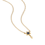 Star Bright Sapphire Necklace Pendant Svetlana Lazar   