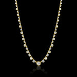 Asscher Round Diamond Tennis Necklace Tennis Necklace House of Ravn