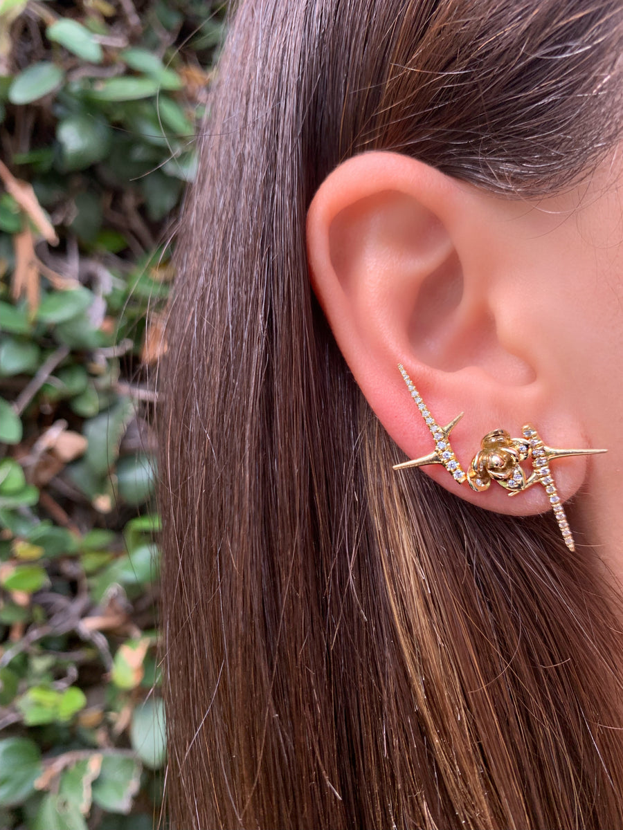 Blossom Earrings Studs Elisabeth Bell Jewelry   