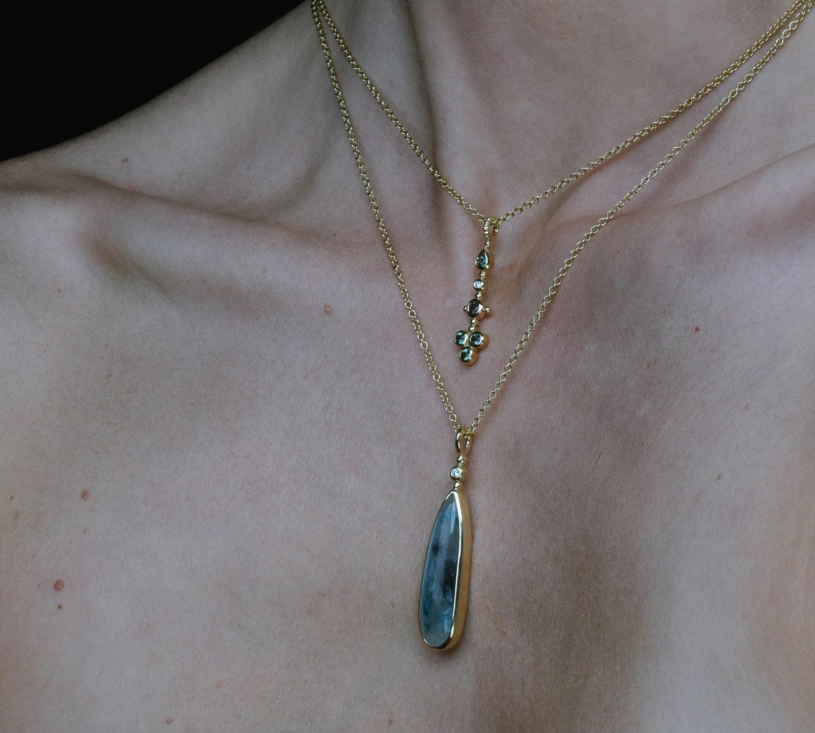 Paraiba Quartz Drop Pendant Pendant Necklace Svetlana Lazar