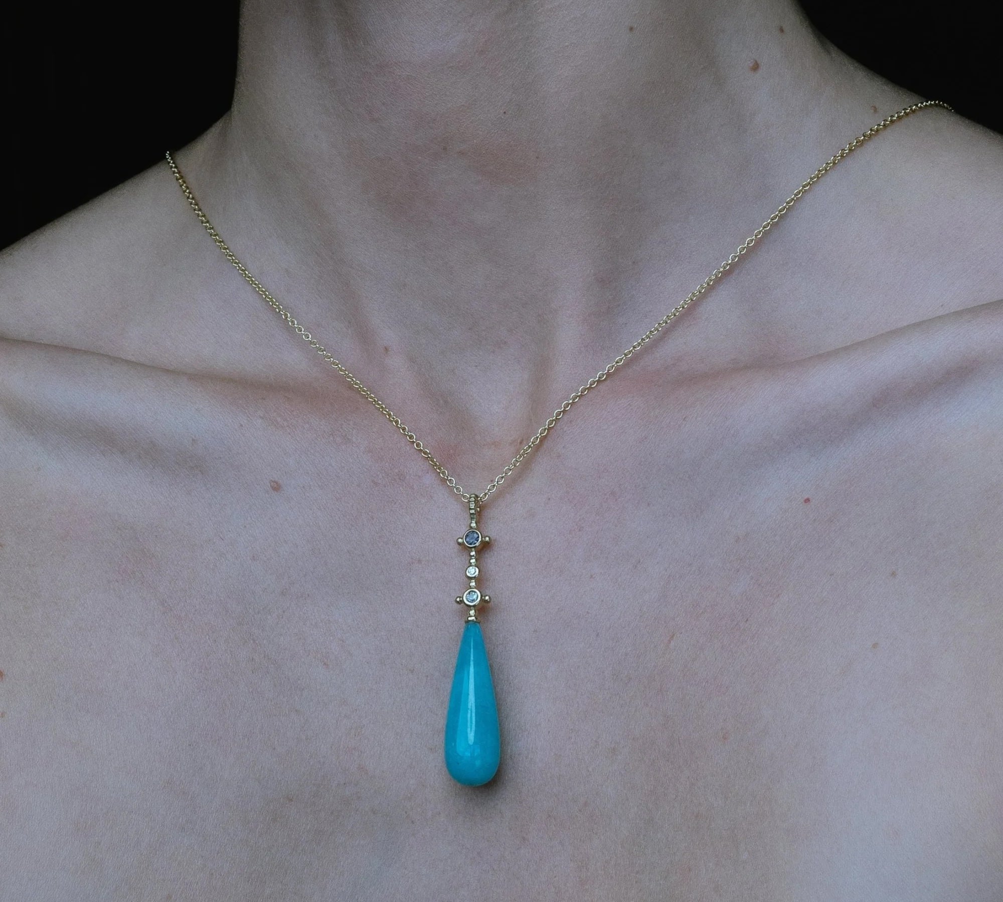 Scepter Amazonite Drop Pendant Pendant Necklace Svetlana Lazar