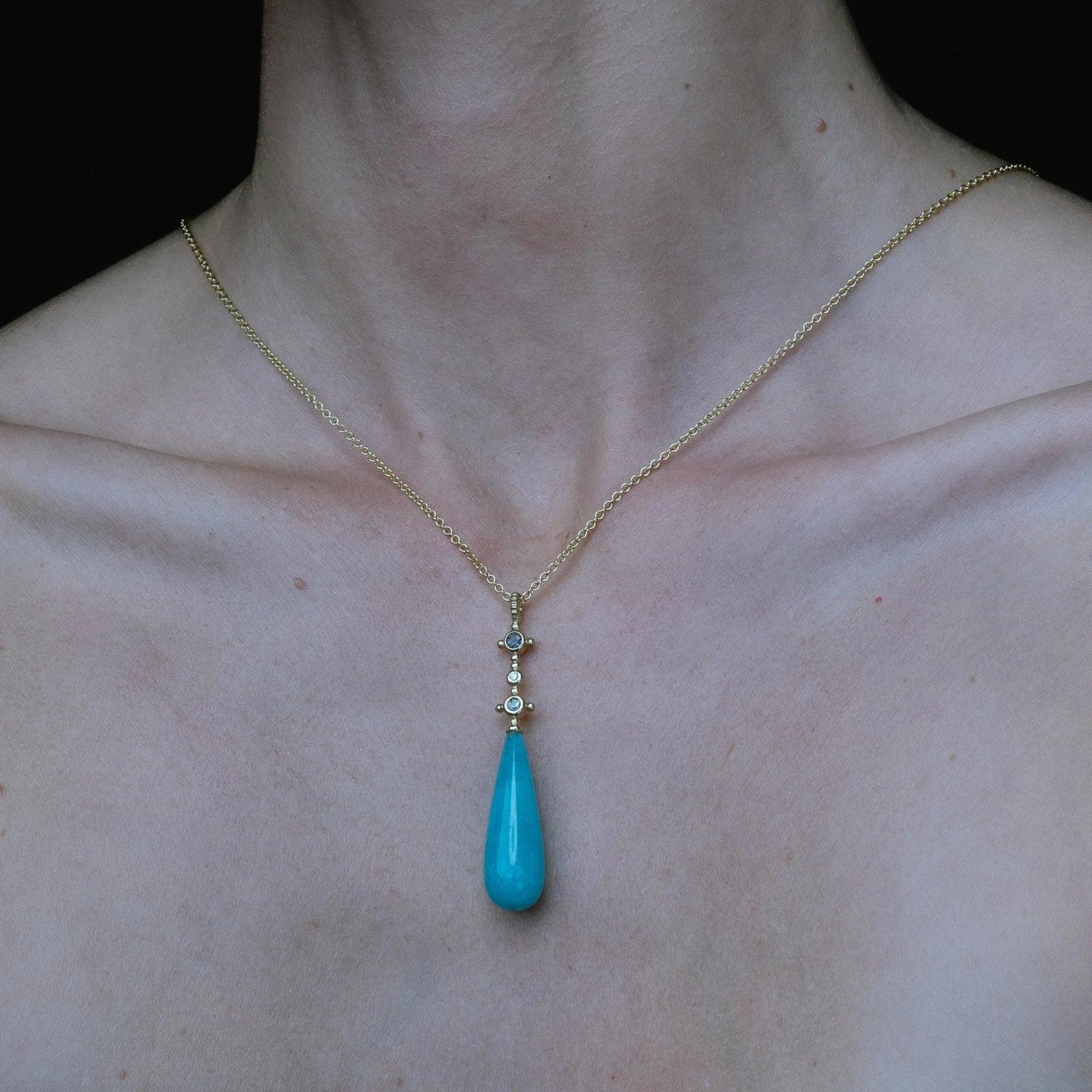 Scepter Amazonite Drop Pendant Pendant Necklace Svetlana Lazar