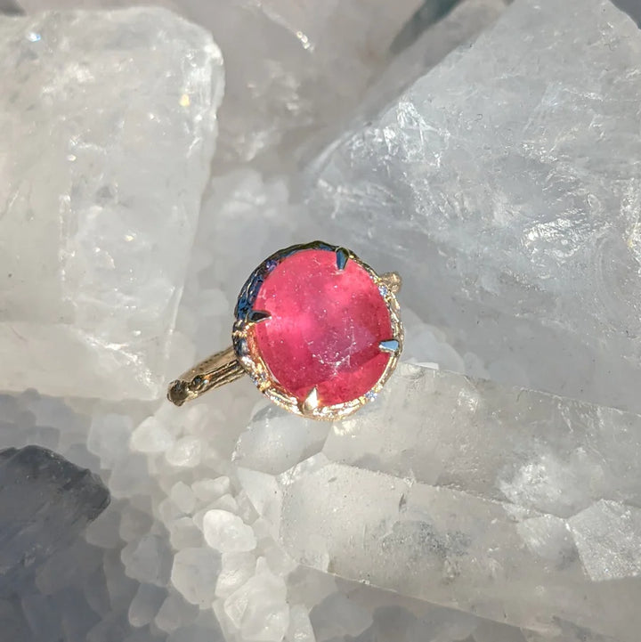 Pink Tourmaline Ring Ring Elisabeth Bell Jewelry   