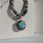 Lunar Opal Necklace Pendant Necklace Elisabeth Bell Jewelry