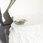 Celestial Flash Opal Ring Cocktail Ring Elisabeth Bell Jewelry