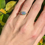 Celestial Flash Opal Ring Cocktail Ring Elisabeth Bell Jewelry