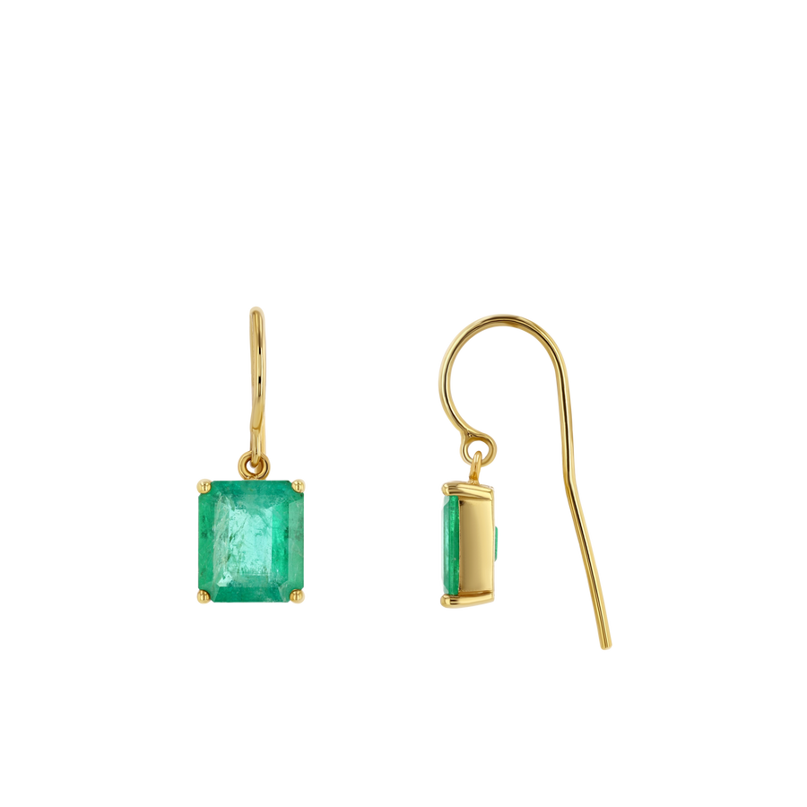 Emerald Drop Earrings Drop Earrings Amy Gregg Jewelry   