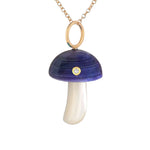 Purple Magic Mushroom Charm with Diamond Charm Maura Green   