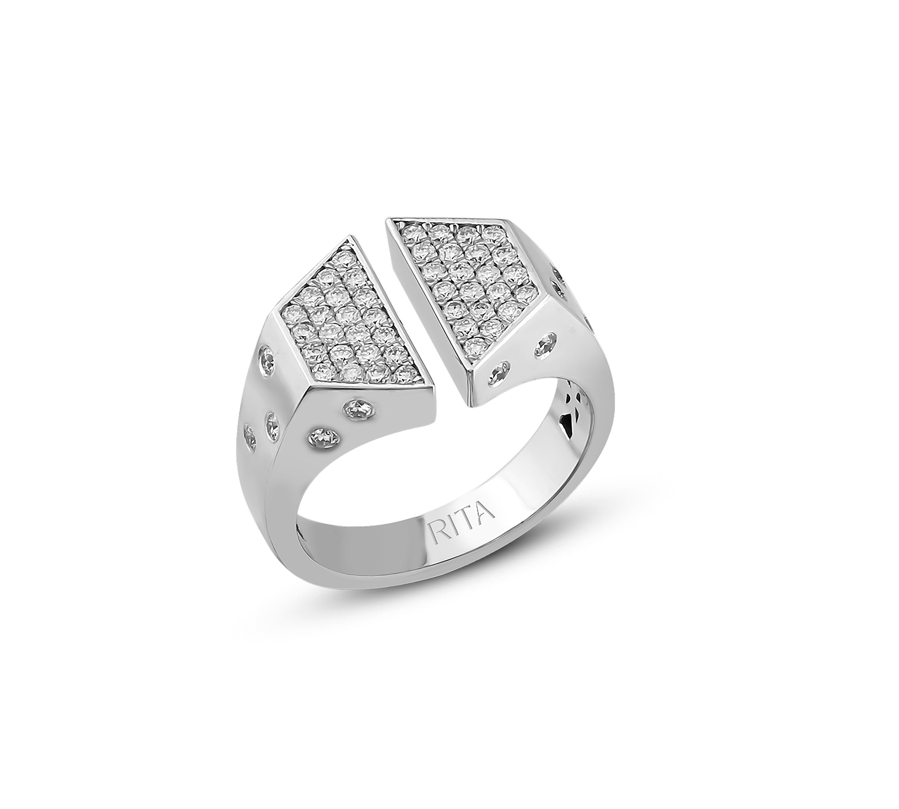 Diamond Split Ring Ring RITA Fine Jewelry