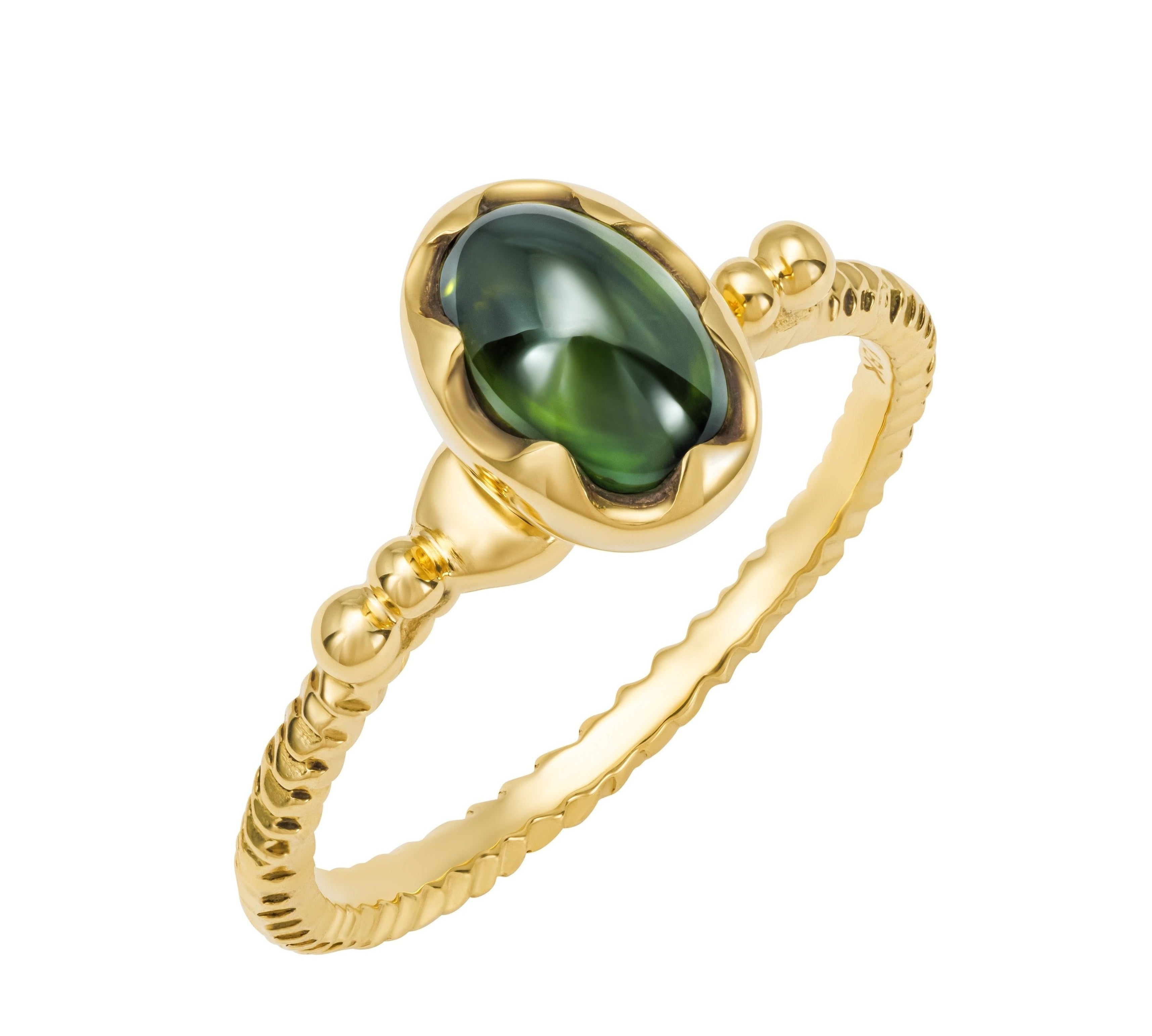Wishing Well Green Tourmaline "Calypso" Ring Ring Svetlana Lazar 6