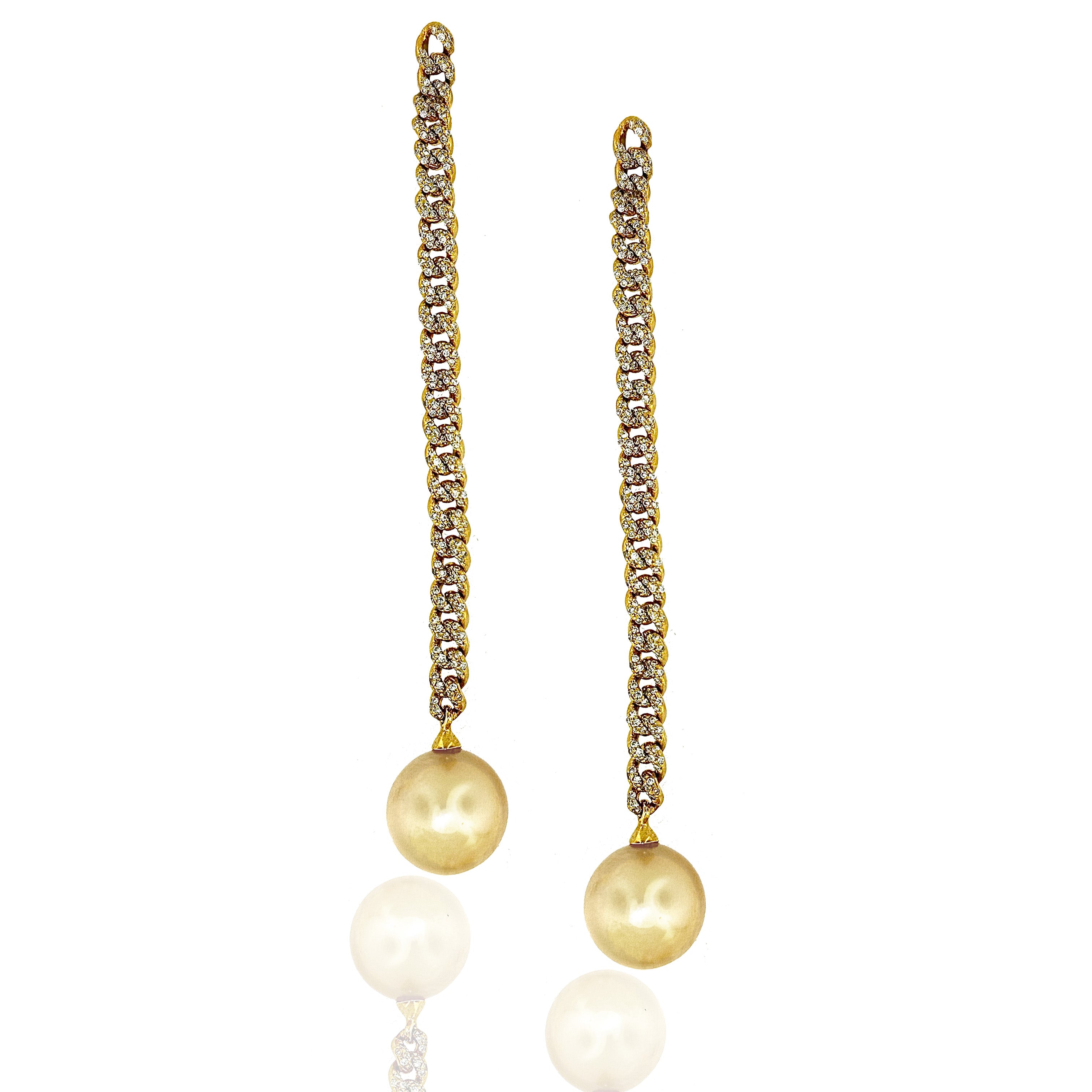 Rock & Roll Pearl Earrings Drop Earrings Hanut Singh