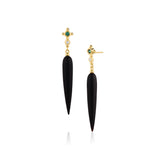 Black Agate Earrings Drop Earrings Svetlana Lazar   