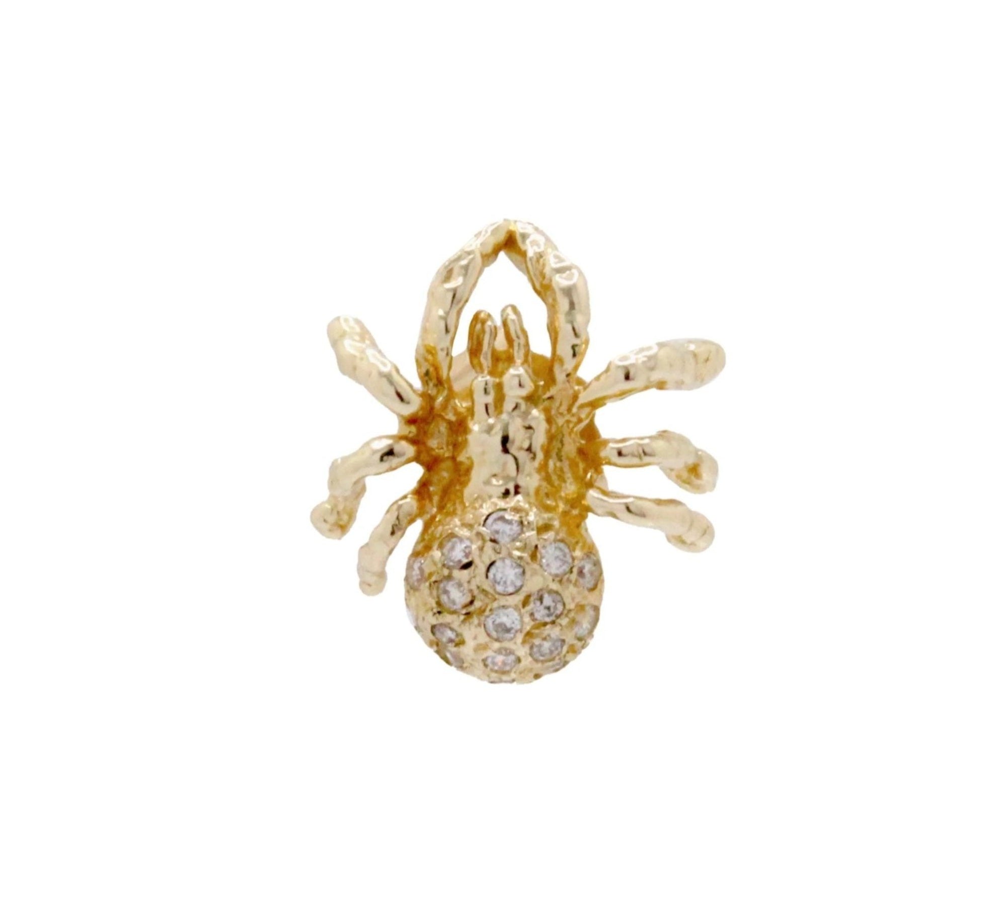 Spider Stud with Diamonds Earrings Le Depot Dore   