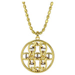 Sacred Geometry Equine Medallion Necklace Pendant House of Ravn   