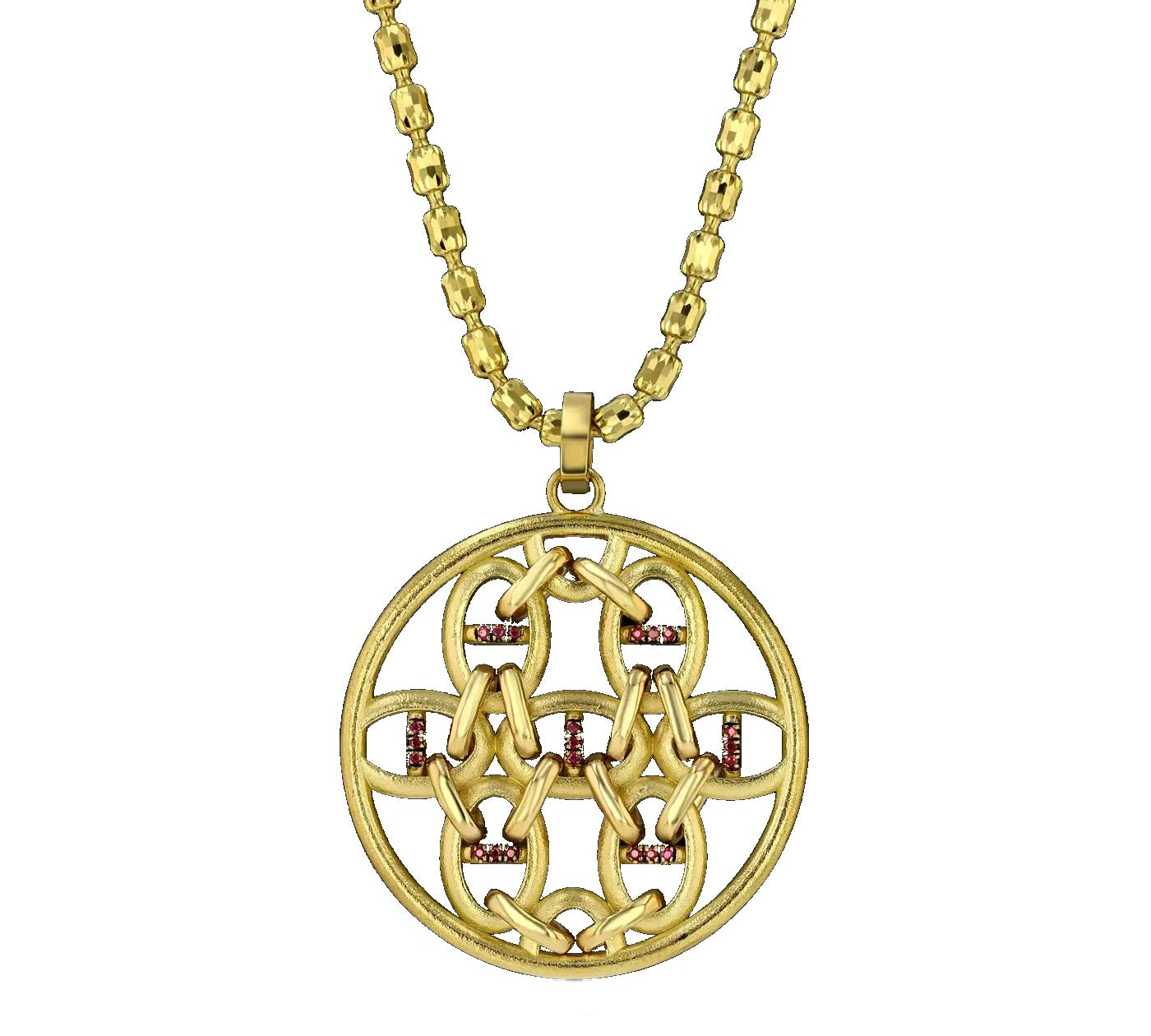 Sacred Geometry Equine Medallion Necklace Pendant House of Ravn   