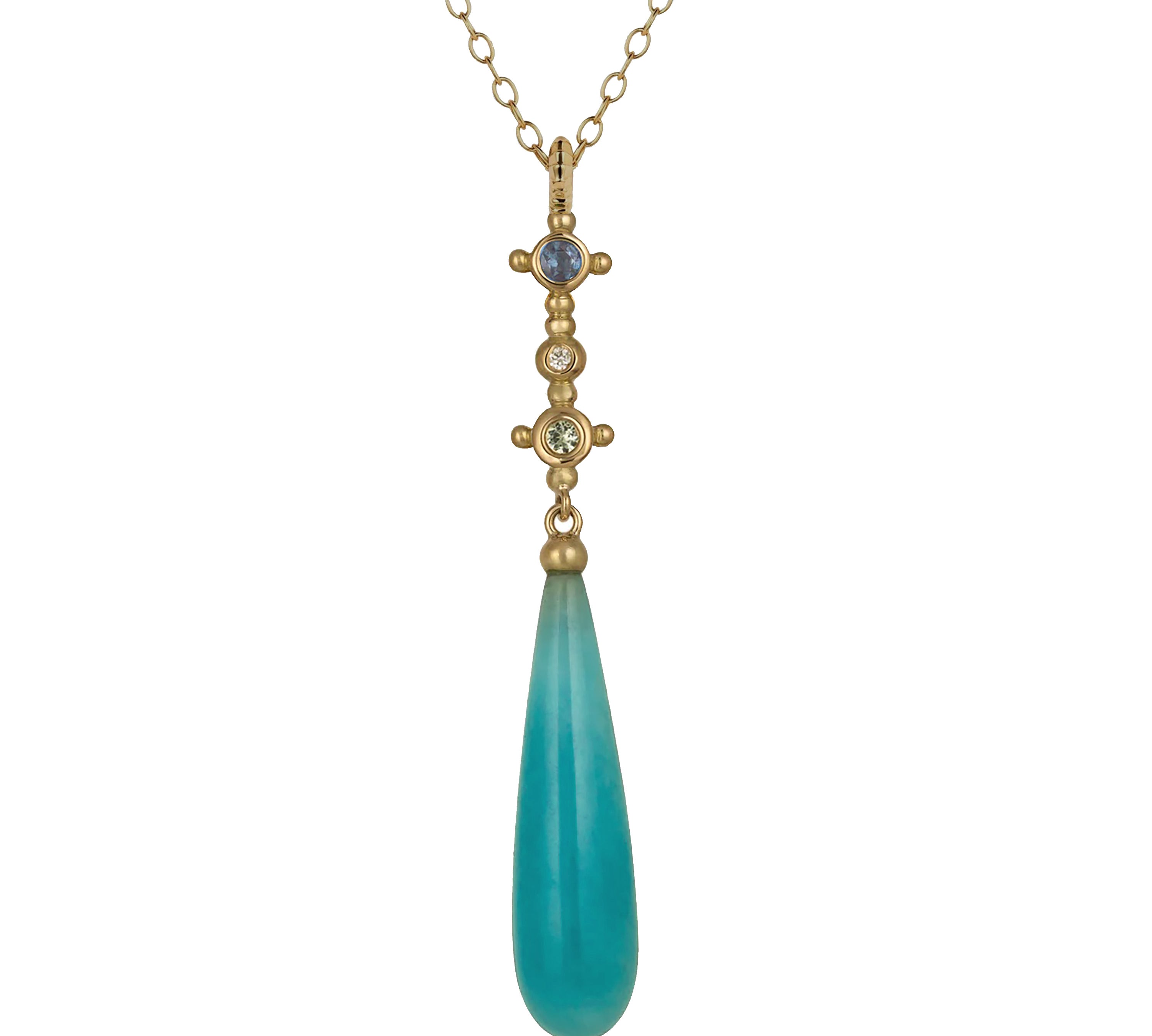 Scepter Amazonite Drop Pendant Pendant Svetlana Lazar   