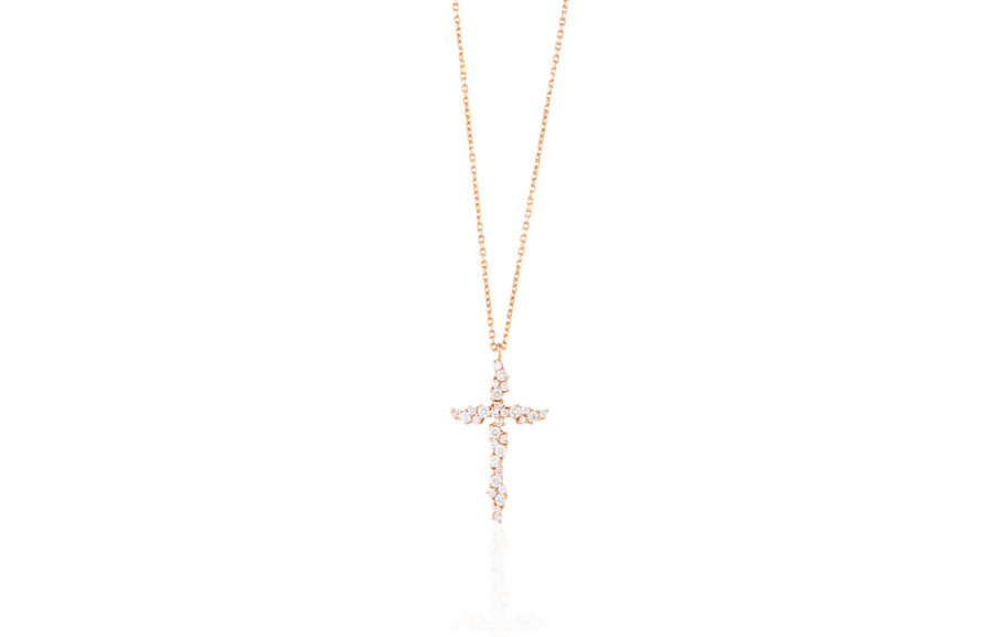 Scintilla Cross Necklace Pendant Joanna Achkar   