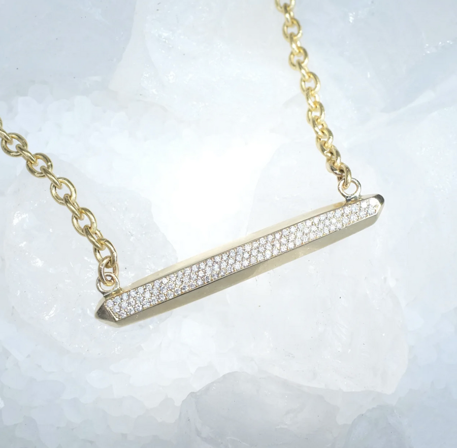 Diamond Crystalline Necklace Necklace Elisabeth Bell Jewelry   