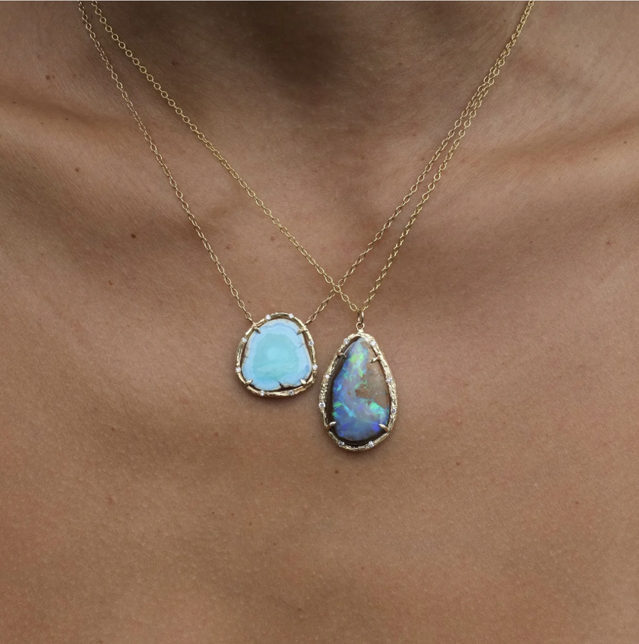 Opal Tide Necklace Necklace Elisabeth Bell Jewelry   