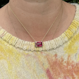 Willow Pink Tourmaline Necklace Pendant Elisabeth Bell Jewelry   