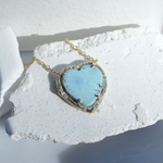 Turquoise Love Necklace Pendant Elisabeth Bell Jewelry   