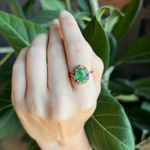 Sapphire Emerald Ring Cocktail Ring Elisabeth Bell Jewelry   