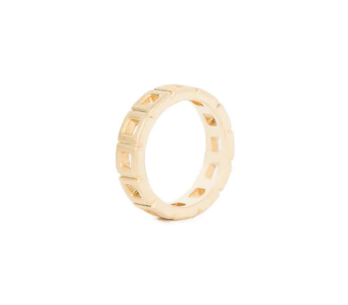 Not a Square Gold Eternity Band Band Ring Alex Fitz   
