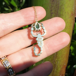 Emerald Scorpion Necklace Pendant Necklace Elisabeth Bell Jewelry
