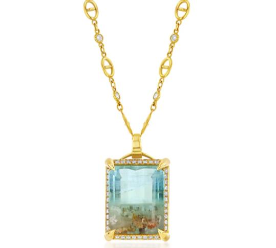 Aquapool Looking Glass Necklace Pendant House of Ravn   